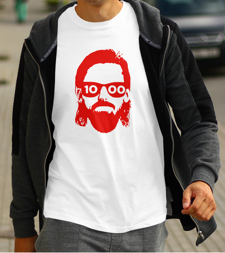 Detroit Red Wings Marc Staal 1000th Game Beard T-Shirt