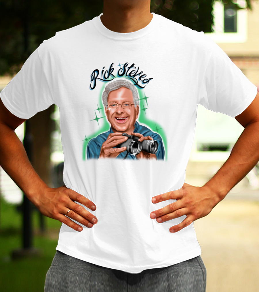 Samborghini Merch Rick Steves Binoculars T-Shirt