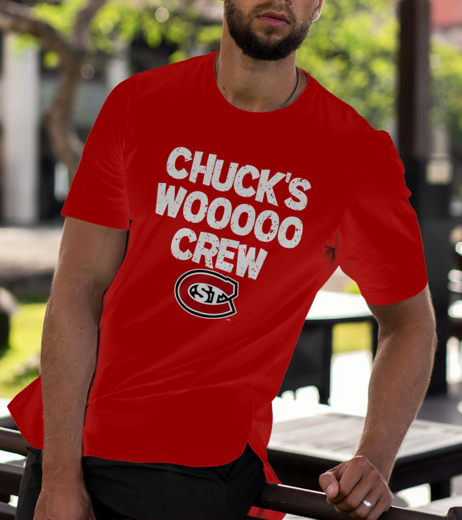 St. Cloud State Huskies Chuck's Wooooo Crew SCSU T-Shirt