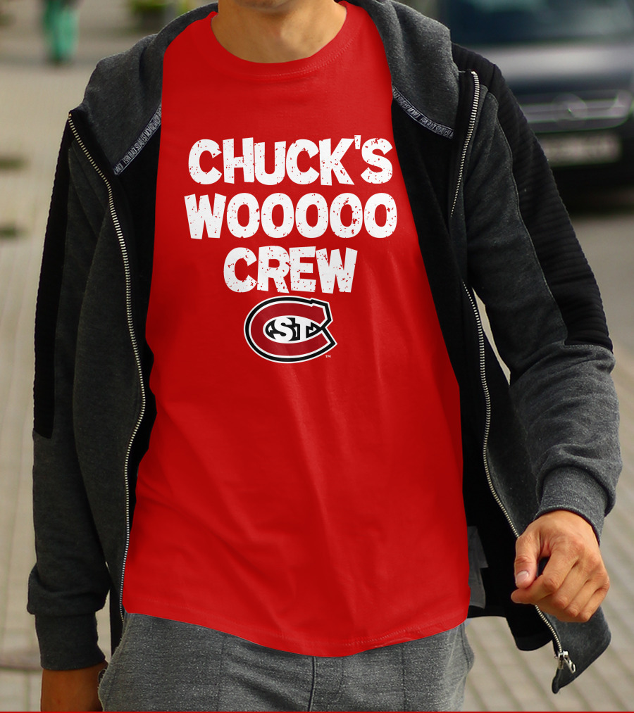 St. Cloud State Huskies Chuck's Wooooo Crew SCSU T-Shirt