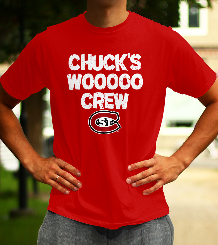 St. Cloud State Huskies Chuck's Wooooo Crew SCSU T-Shirt