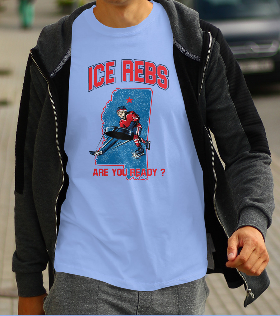 Ole Miss Ice Hockey Ice Rebs Are You Ready? T-Shirt