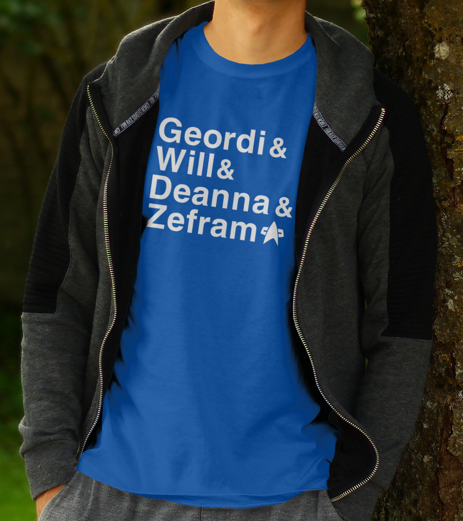Geordi And Will And Deanna And Zefram Star Trek T-Shirt