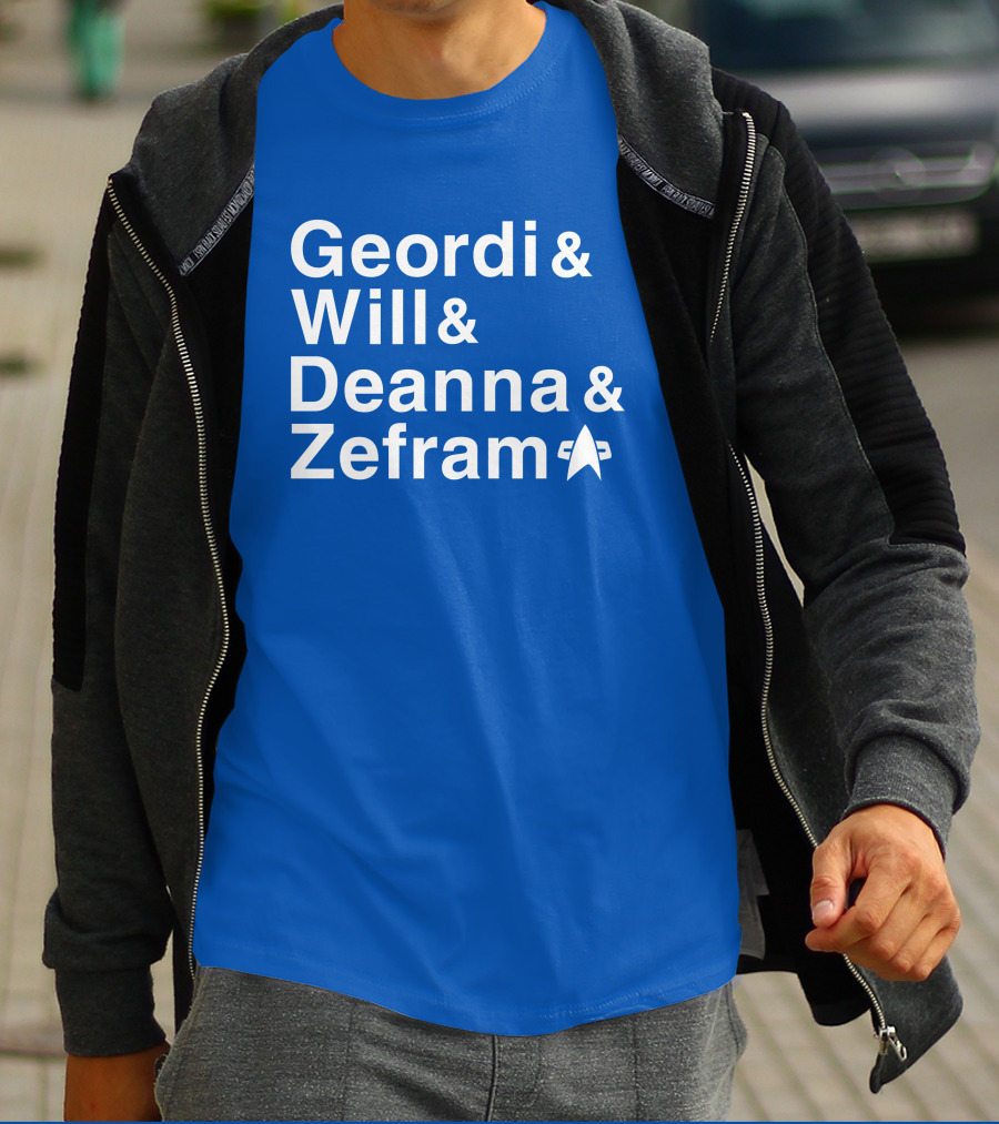 Geordi And Will And Deanna And Zefram Star Trek T-Shirt