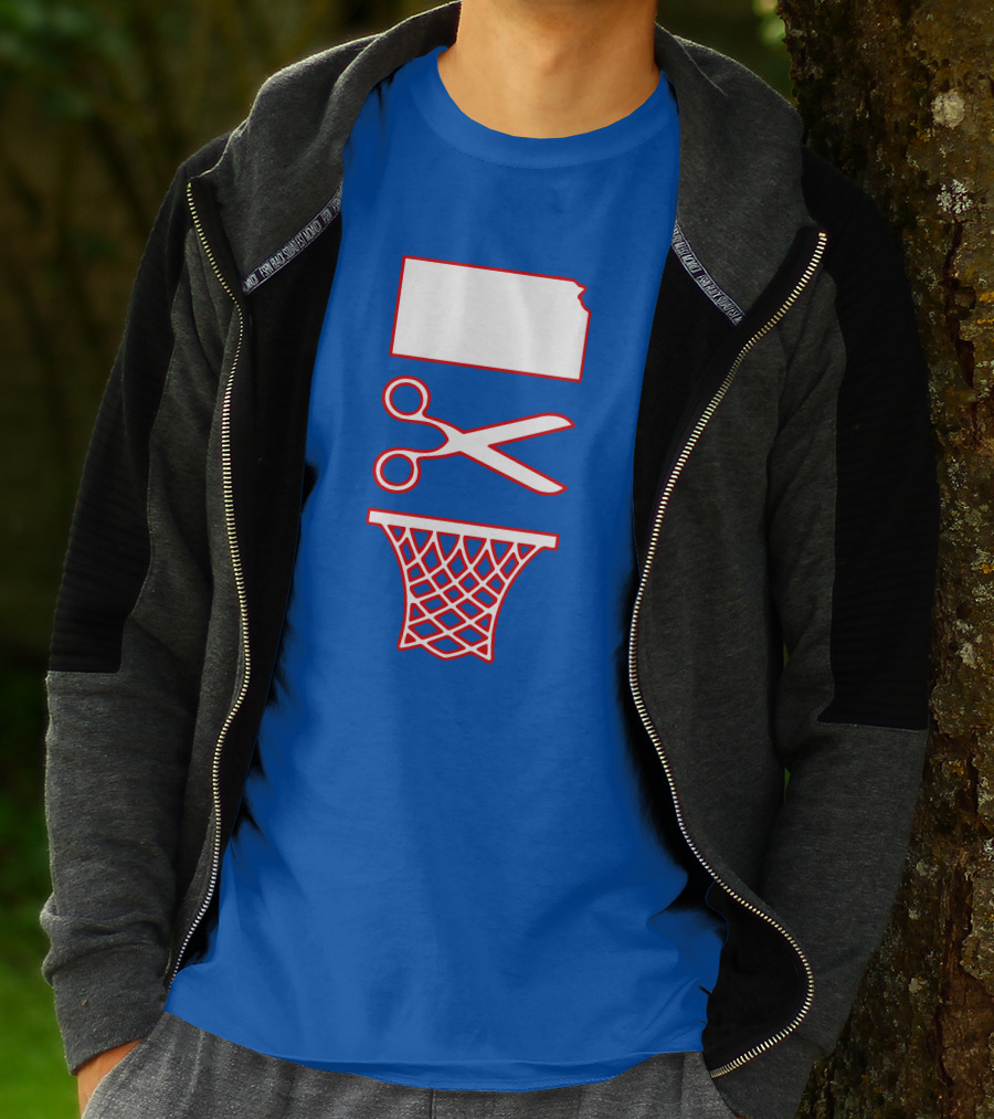 Rock Chalk Blog Kansas Jayhawks Net Cutting Victory T-Shirt