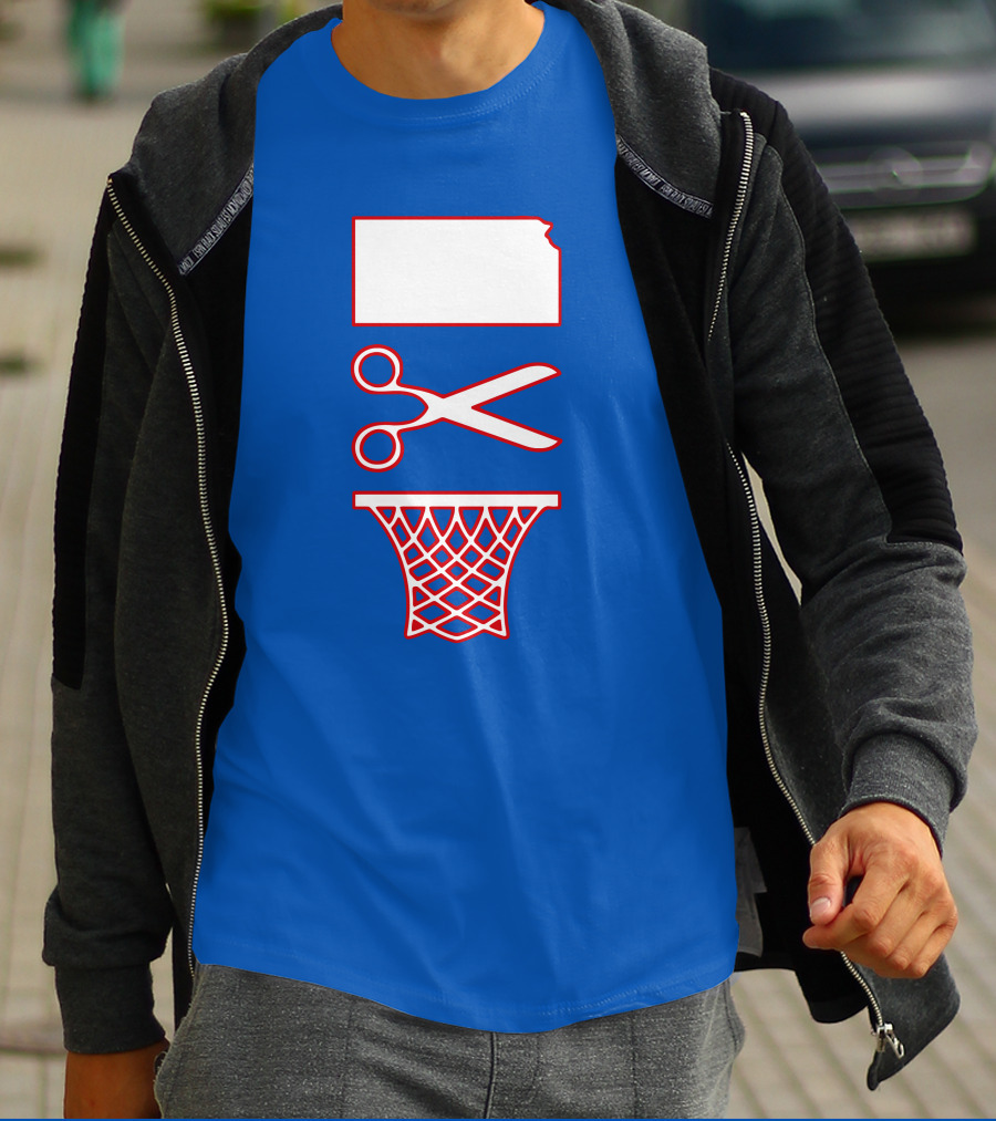 Rock Chalk Blog Kansas Jayhawks Net Cutting Victory T-Shirt