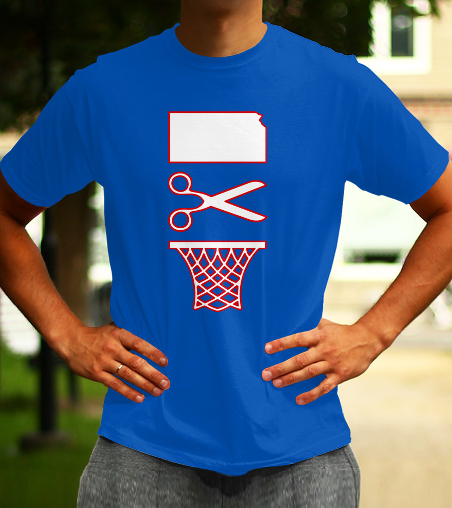 Rock Chalk Blog Kansas Jayhawks Net Cutting Victory T-Shirt