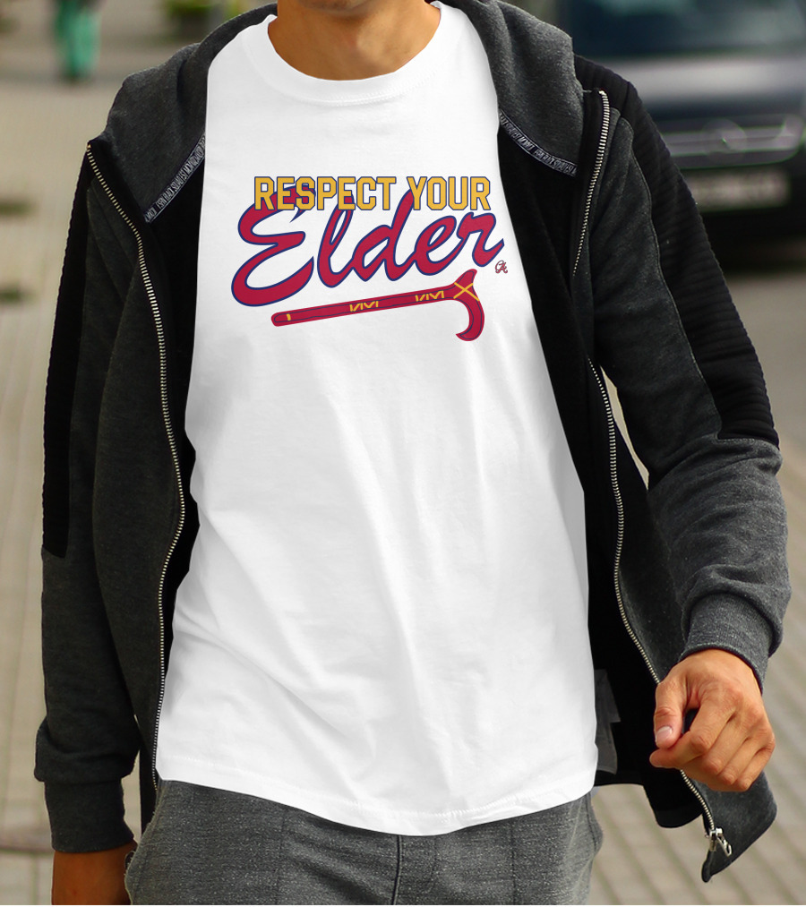 Respect Your Elder Baseball-Inspired Chatting Average Merch T-Shirt