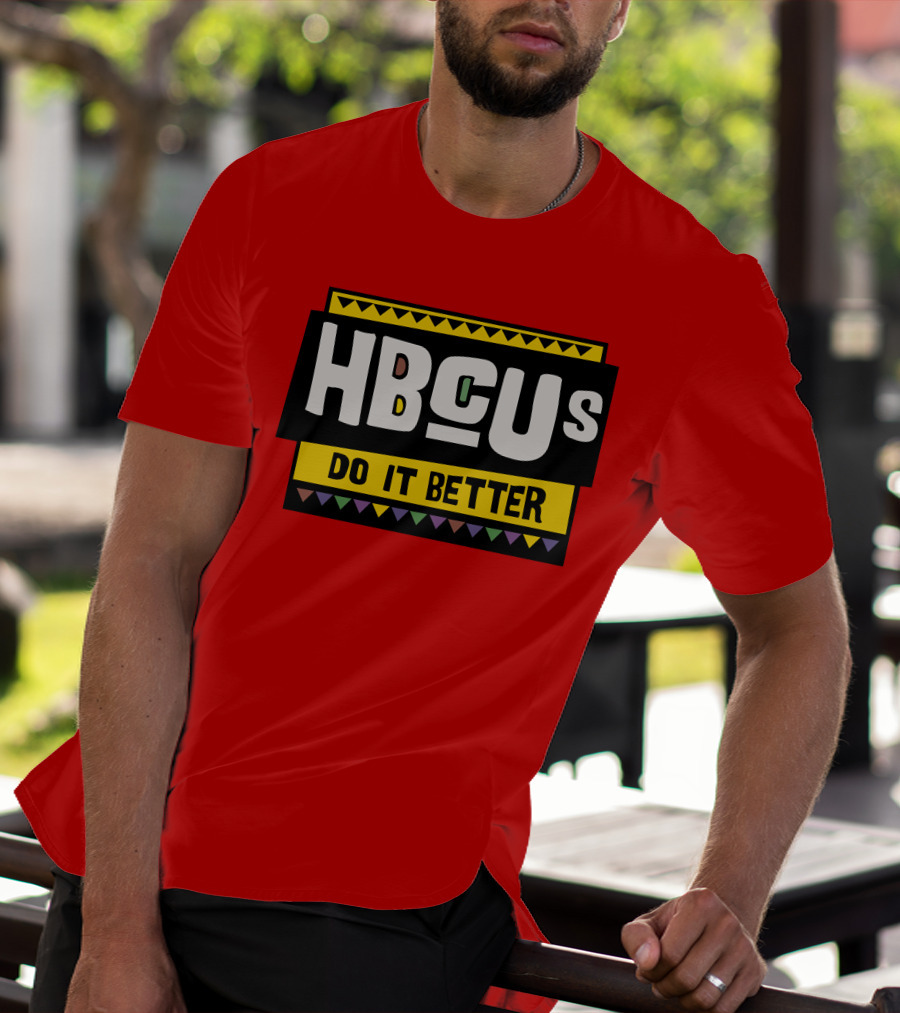 Hbcus Do It Better African Pattern Style T-Shirt