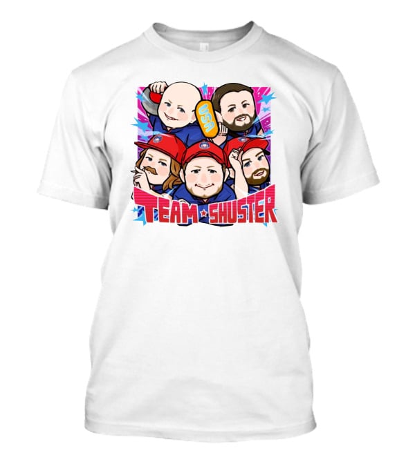 Lawlor's Custom Sportswear Team Shuster USA Cartoon Characters T-Shirt