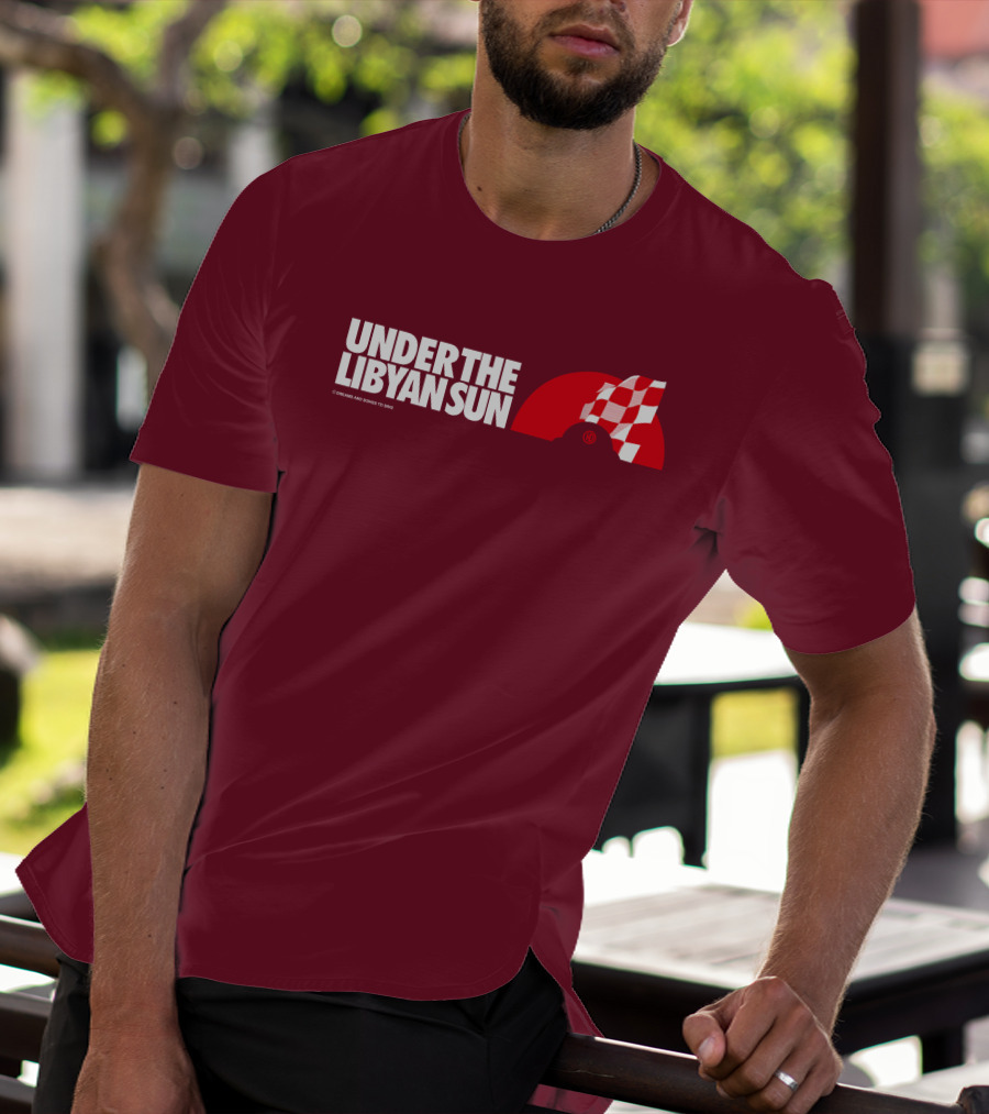 Ste Hoare Under The Libyan Sun Racing Checkered Flag T-Shirt