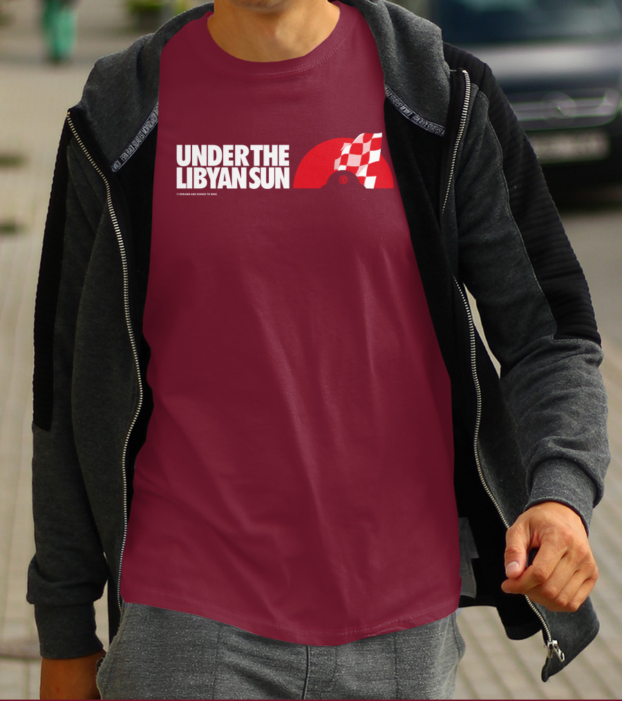 Ste Hoare Under The Libyan Sun Racing Checkered Flag T-Shirt