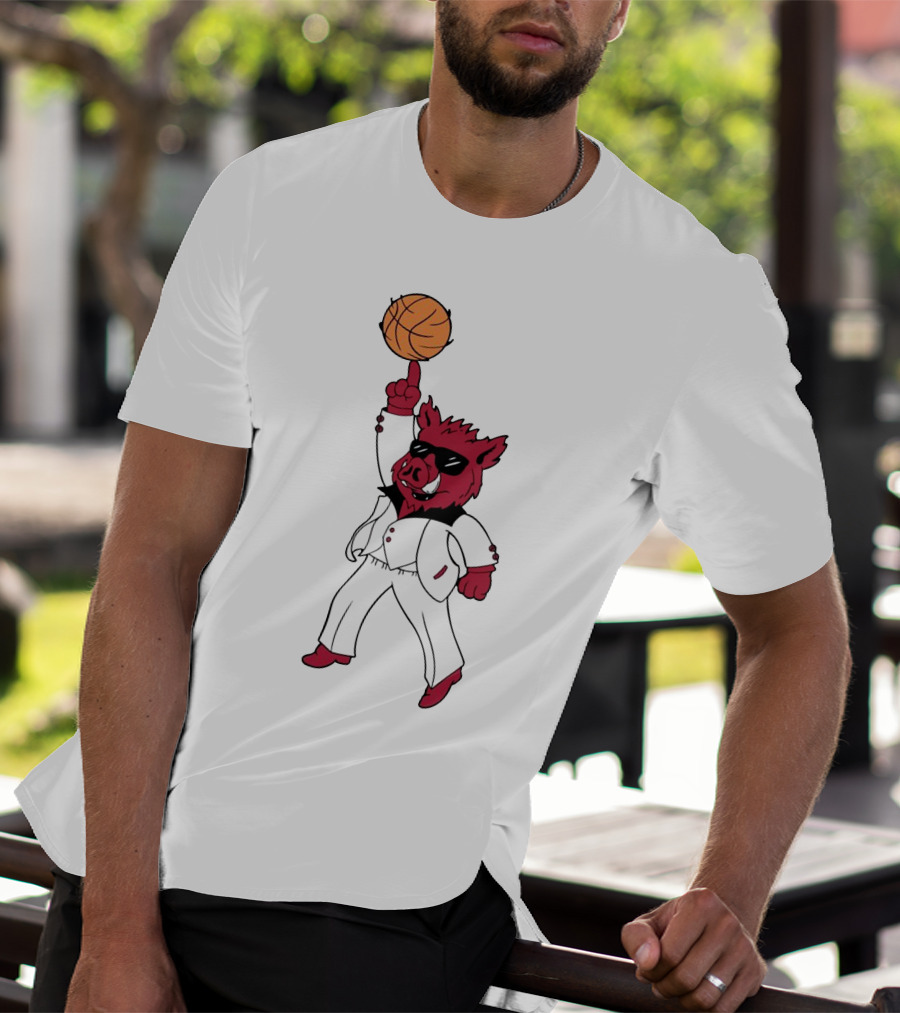 Merch Dancing Hog Basketball Arkansas T-Shirt