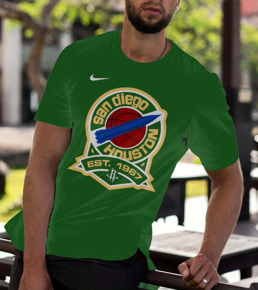 San Diego Houston Basketball Rocket Est 1967 T-Shirt