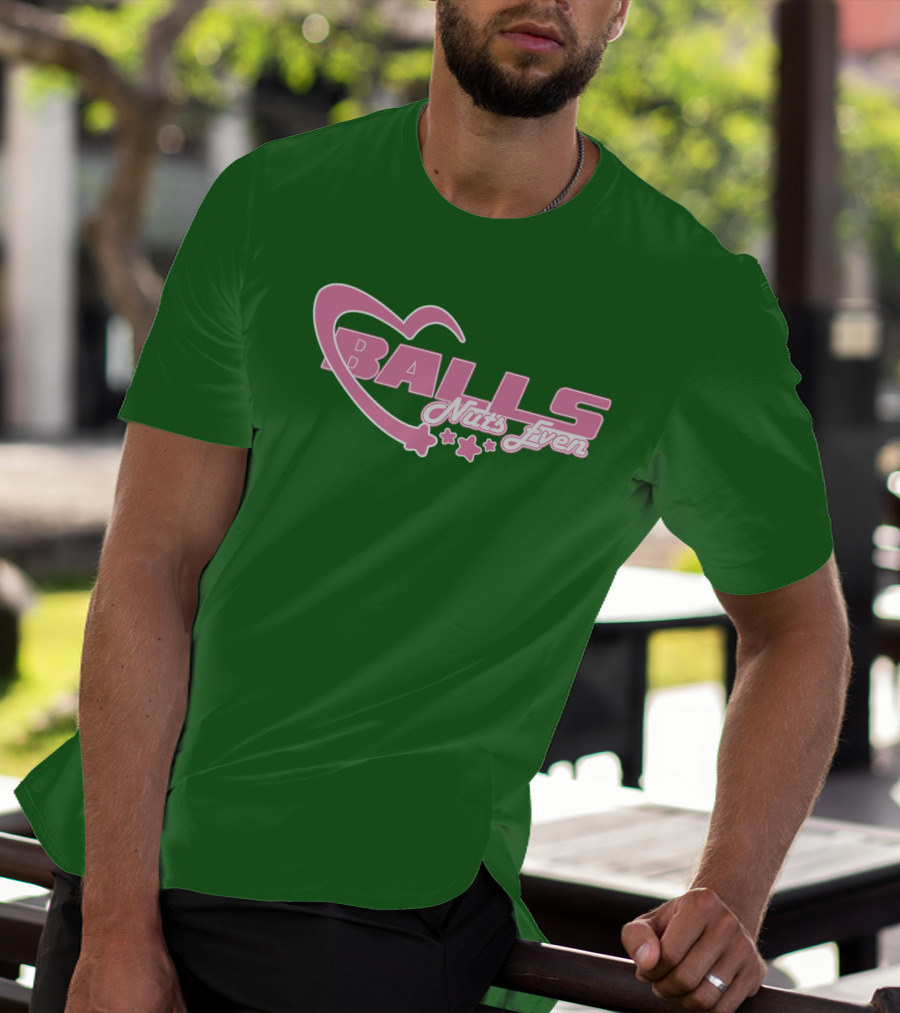 Balls Nuts Even Lucca International Pink Stars T-Shirt