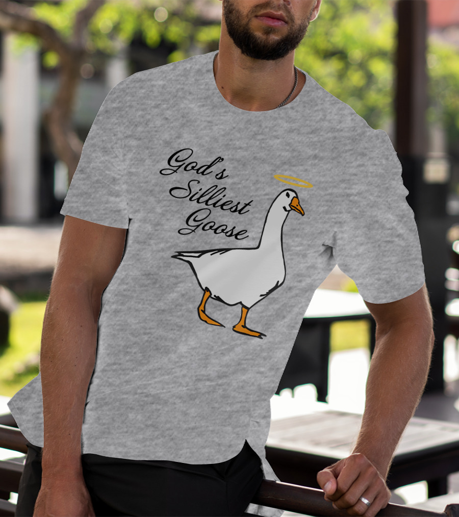 Middleclassfancy God's Silliest Goose Angelic Humor T-Shirt