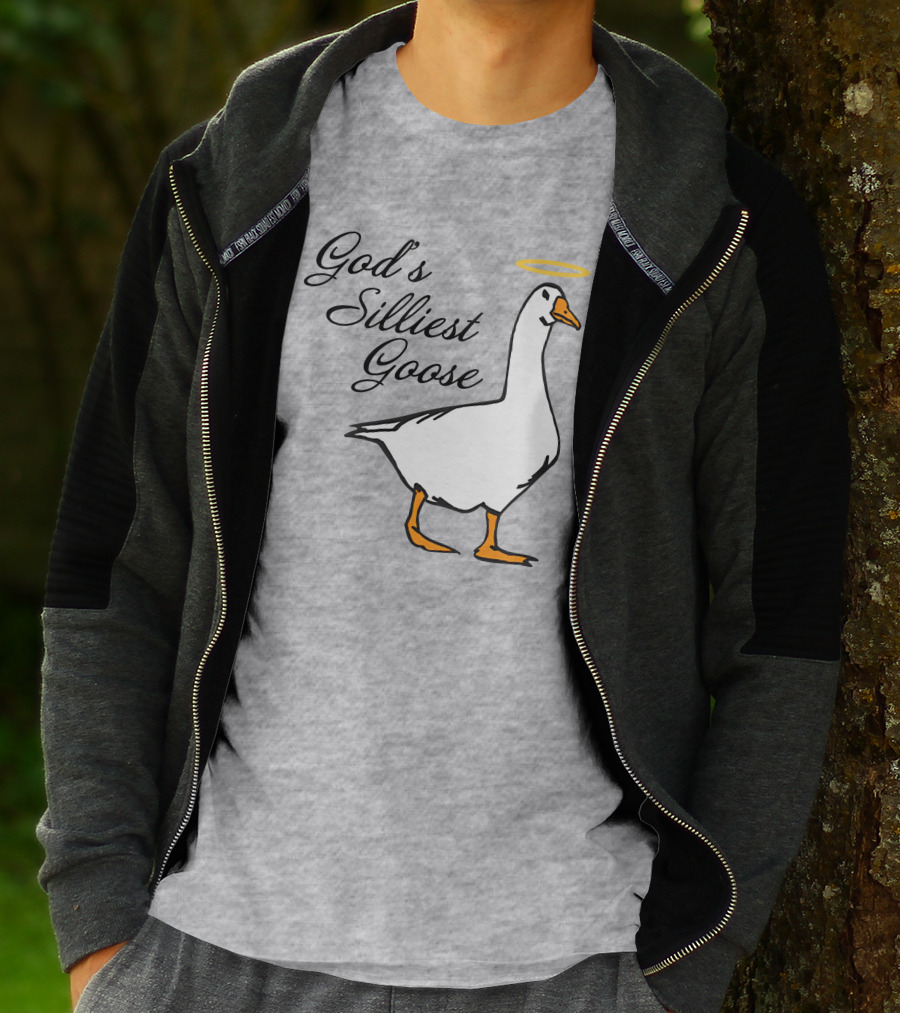 Middleclassfancy God's Silliest Goose Angelic Humor T-Shirt