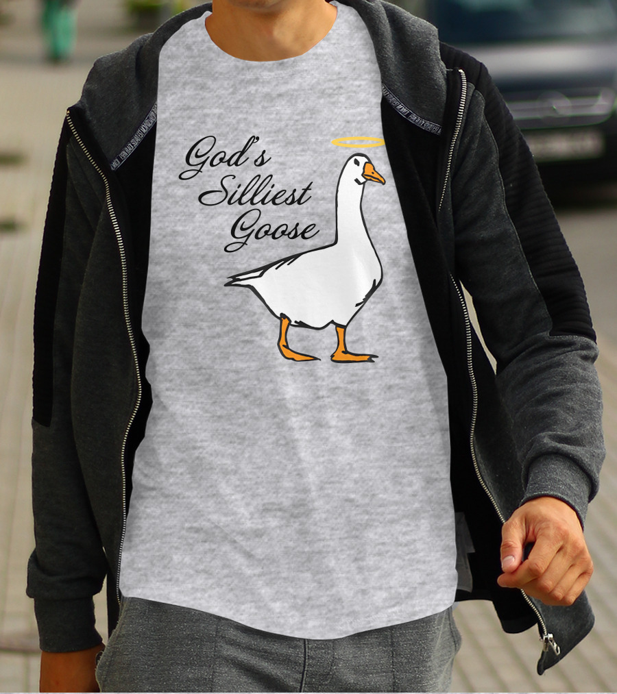 Middleclassfancy God's Silliest Goose Angelic Humor T-Shirt