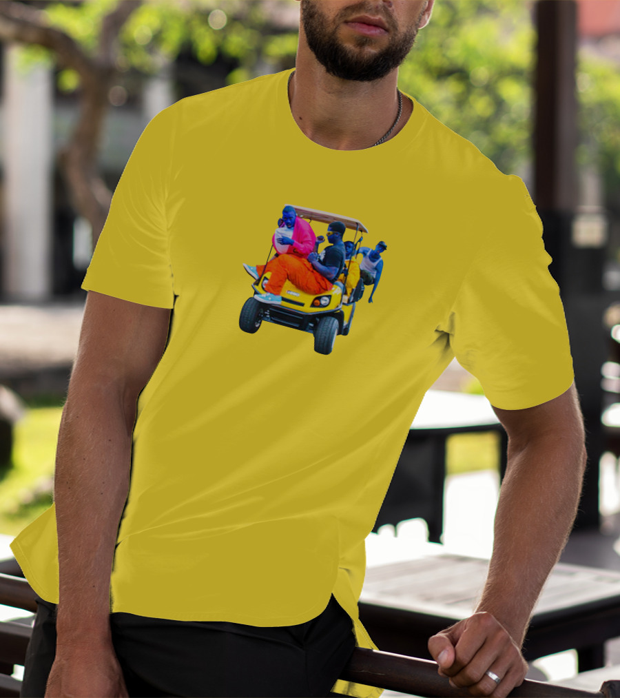 Brckhmptn Merch Brockhampton Star Blue People Yellow Golf Cart T-Shirt