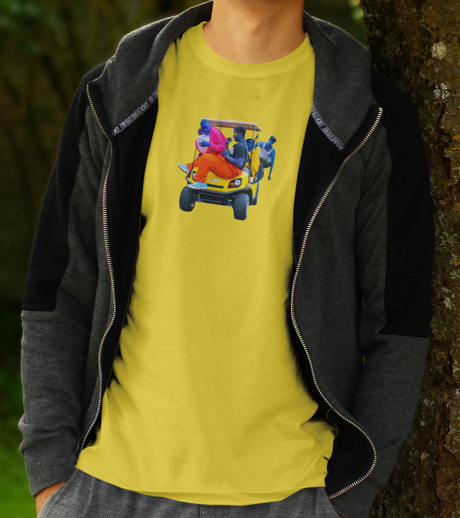 Brckhmptn Merch Brockhampton Star Blue People Yellow Golf Cart T-Shirt