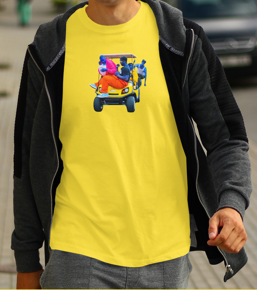 Brckhmptn Merch Brockhampton Star Blue People Yellow Golf Cart T-Shirt