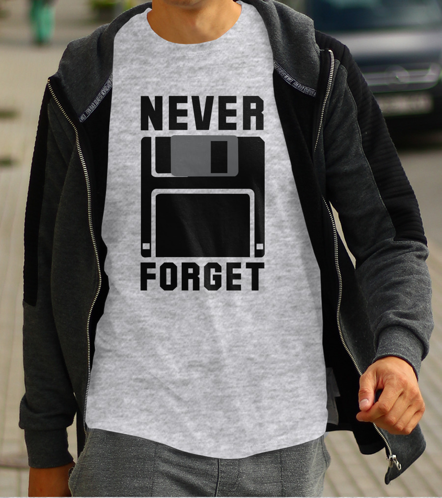 Jack Forge Never Forget Floppy Disk T-Shirt