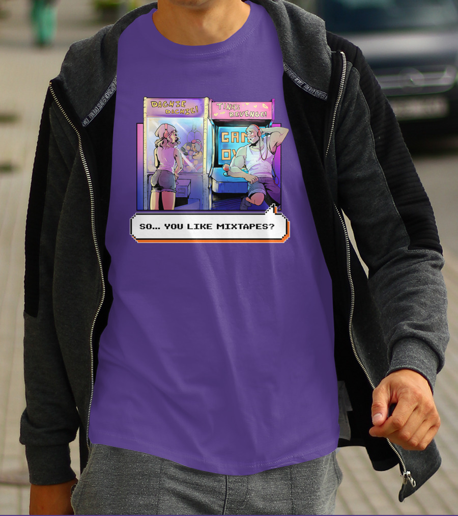Dashiexp Arcade Dachie Game Over Tina's Revenge So You Like Mixtapes T-Shirt