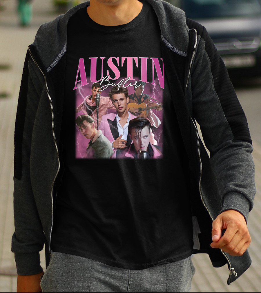 Pretty Basic Podcast Austin Butler Elvis T-Shirt