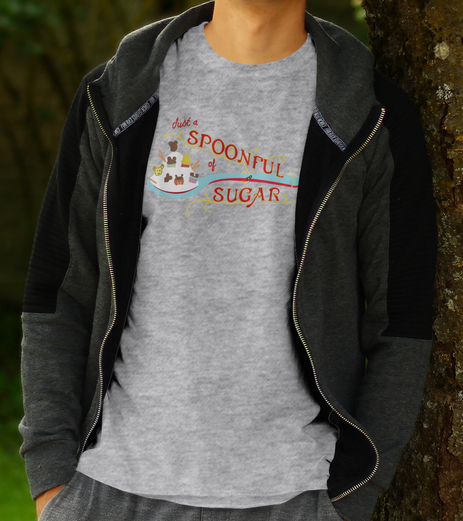 Just A Spoonful Of Sugar Disney Mary Poppins Style Icons T-Shirt