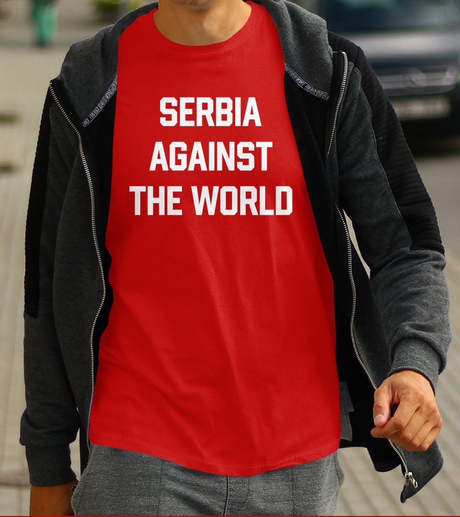 Serbian Football Serbia Against The World Red Passion T-Shirt