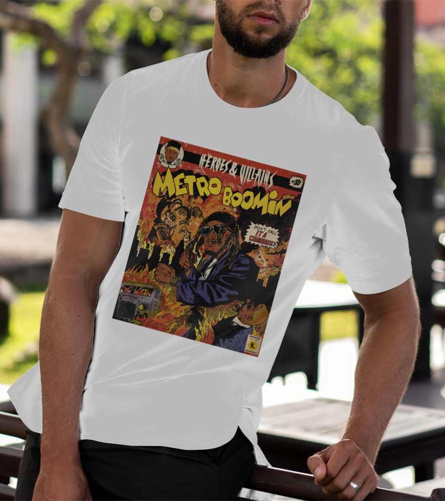 Heroes And Villains Metro Boomin Don't Call It A Comeback Comic T-Shirt