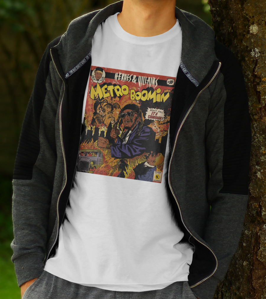 Heroes And Villains Metro Boomin Don't Call It A Comeback Comic T-Shirt