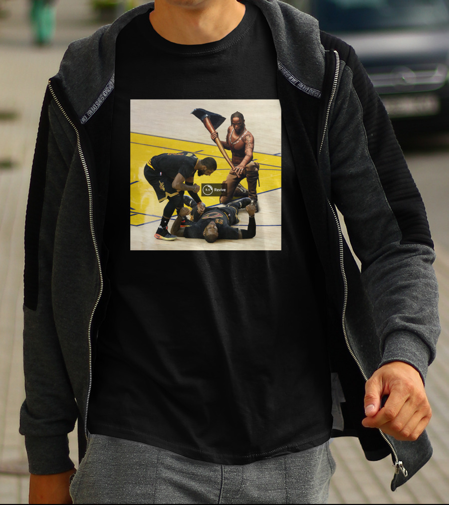 Revive Cleveland Basketball Courtside Gaming Fusion T-Shirt