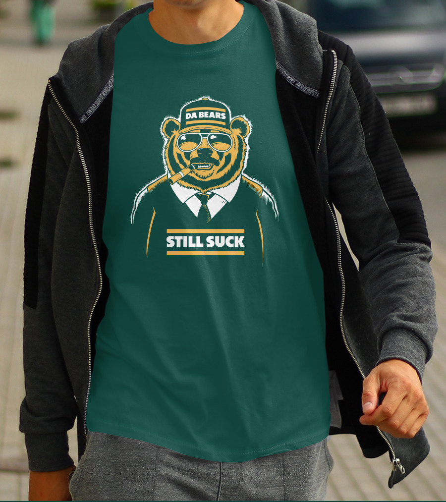 Aaron Nagler Da Bears Still Suck Cigar Wearing Sunglasses T-Shirt