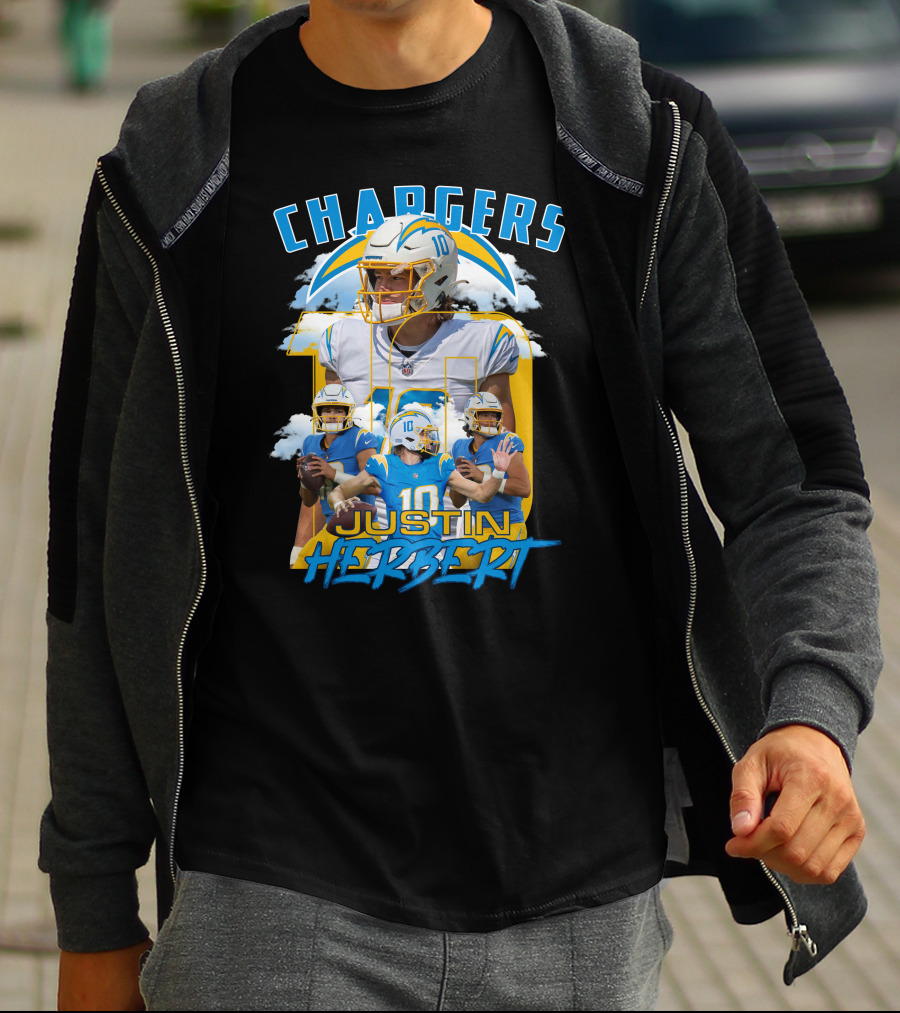 Chargers Justin Herbert NFL Football Star T-Shirt