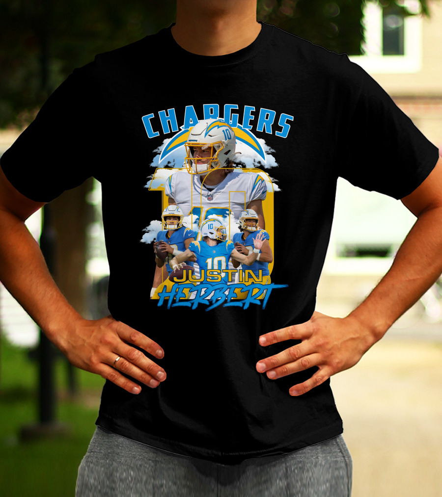 Chargers Justin Herbert NFL Football Star T-Shirt