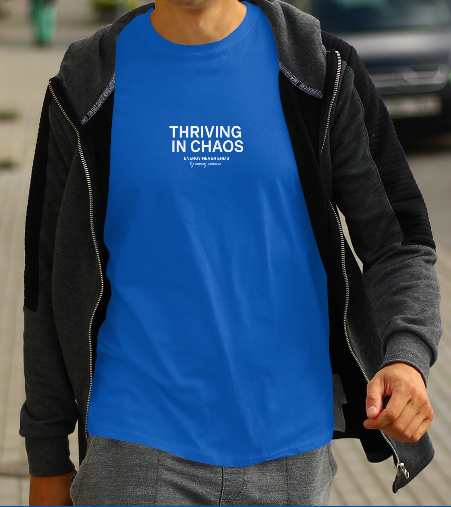 Shvkti Thriving In Chaos Energy Never Ends By Sonya Sweeney T-Shirt