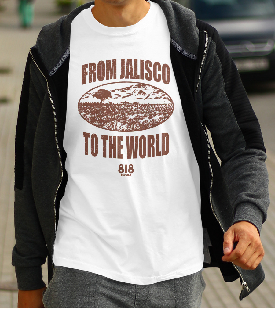 From Jalisco To The World 818 Tequila Scenic Agave Landscape T-Shirt