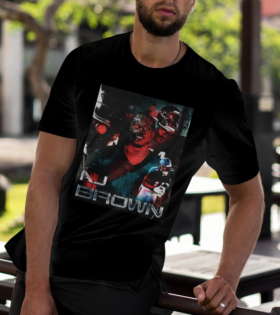 AJ Brown Terminator Game Men Iconic T-Shirt