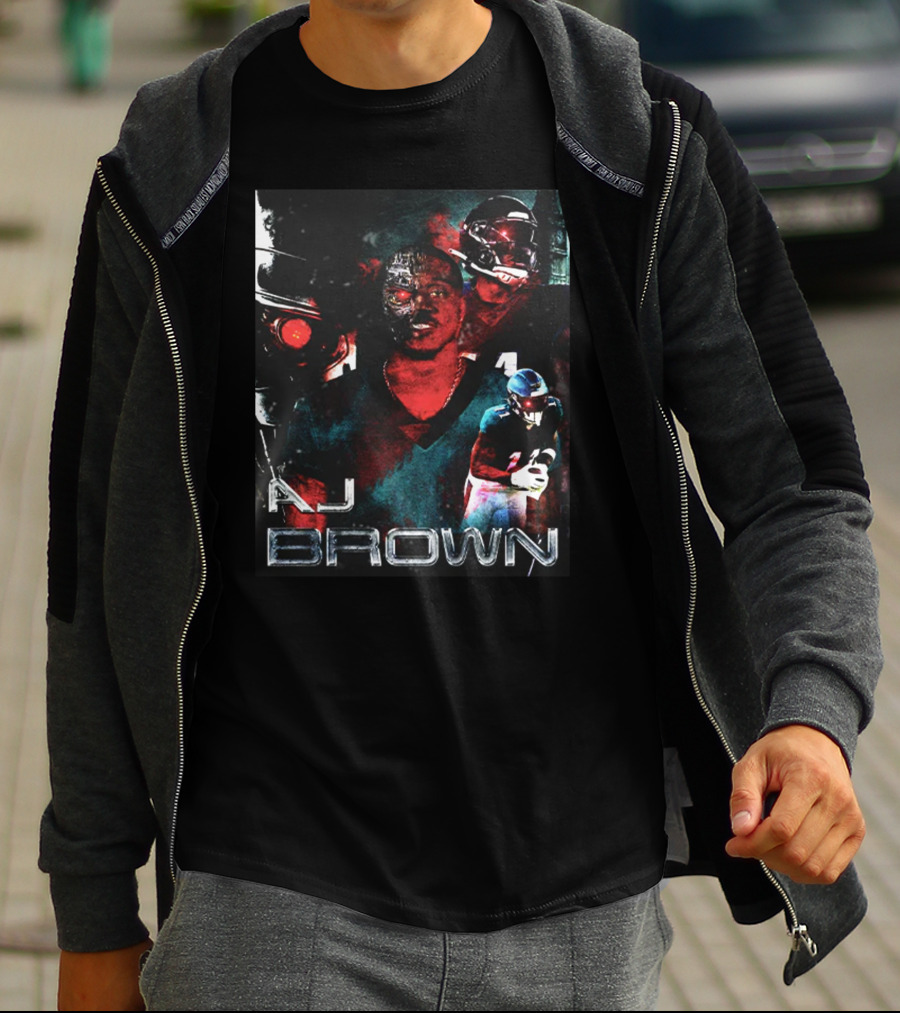 AJ Brown Terminator Game Men Iconic T-Shirt