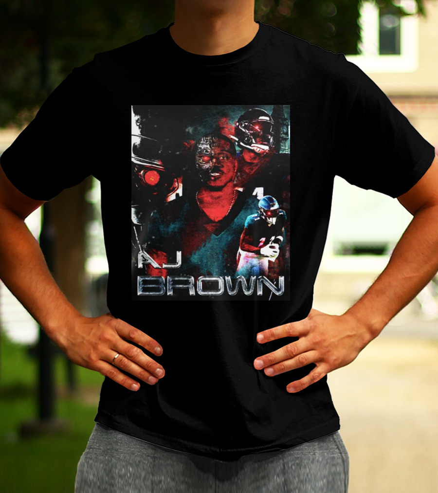 AJ Brown Terminator Game Men Iconic T-Shirt