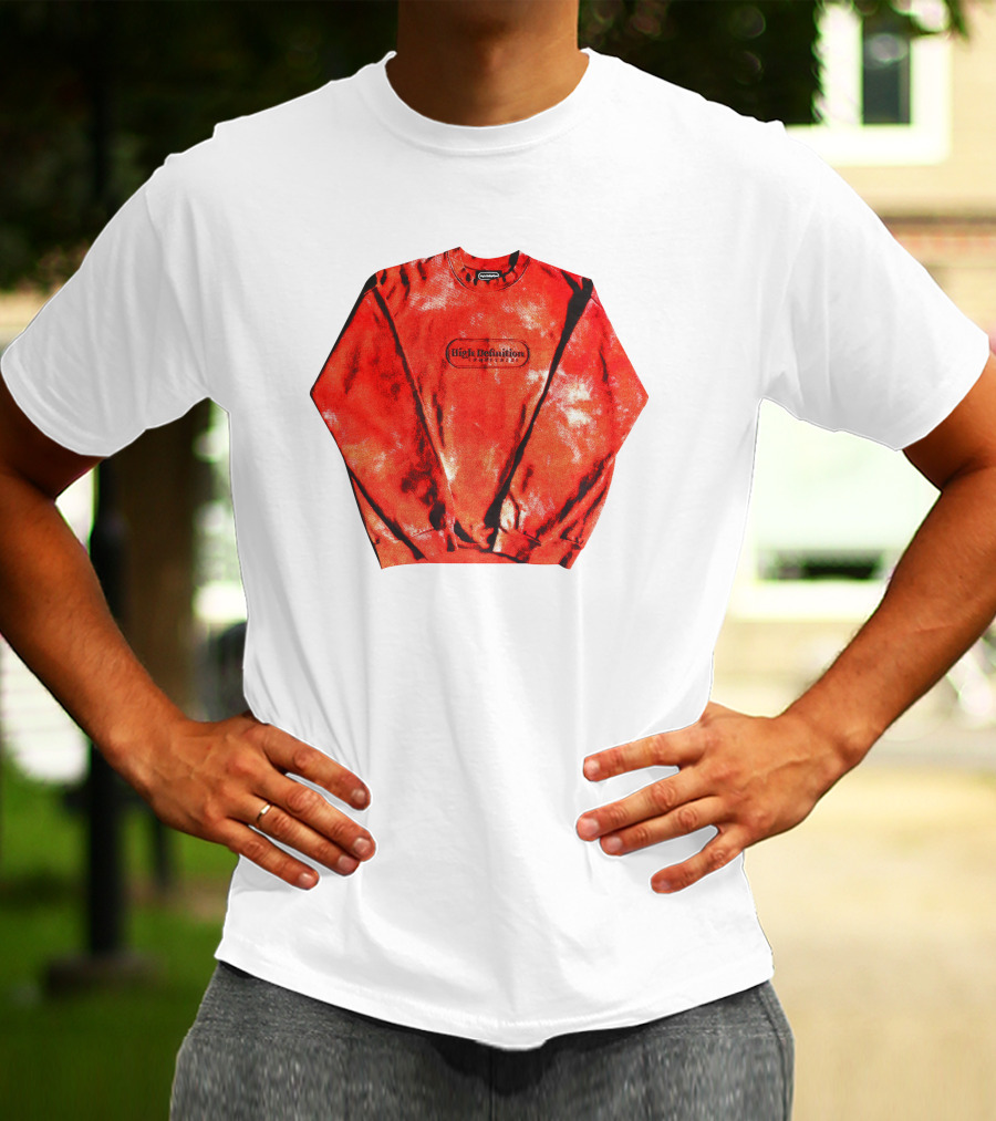 Hiidef3000 Hi Definition Red Black Tie Dye T-Shirt