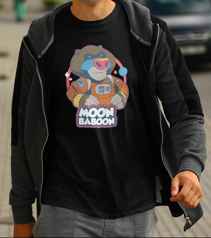 Wario64 It Takes Two Merch Moon Baboon Astronaut T-Shirt