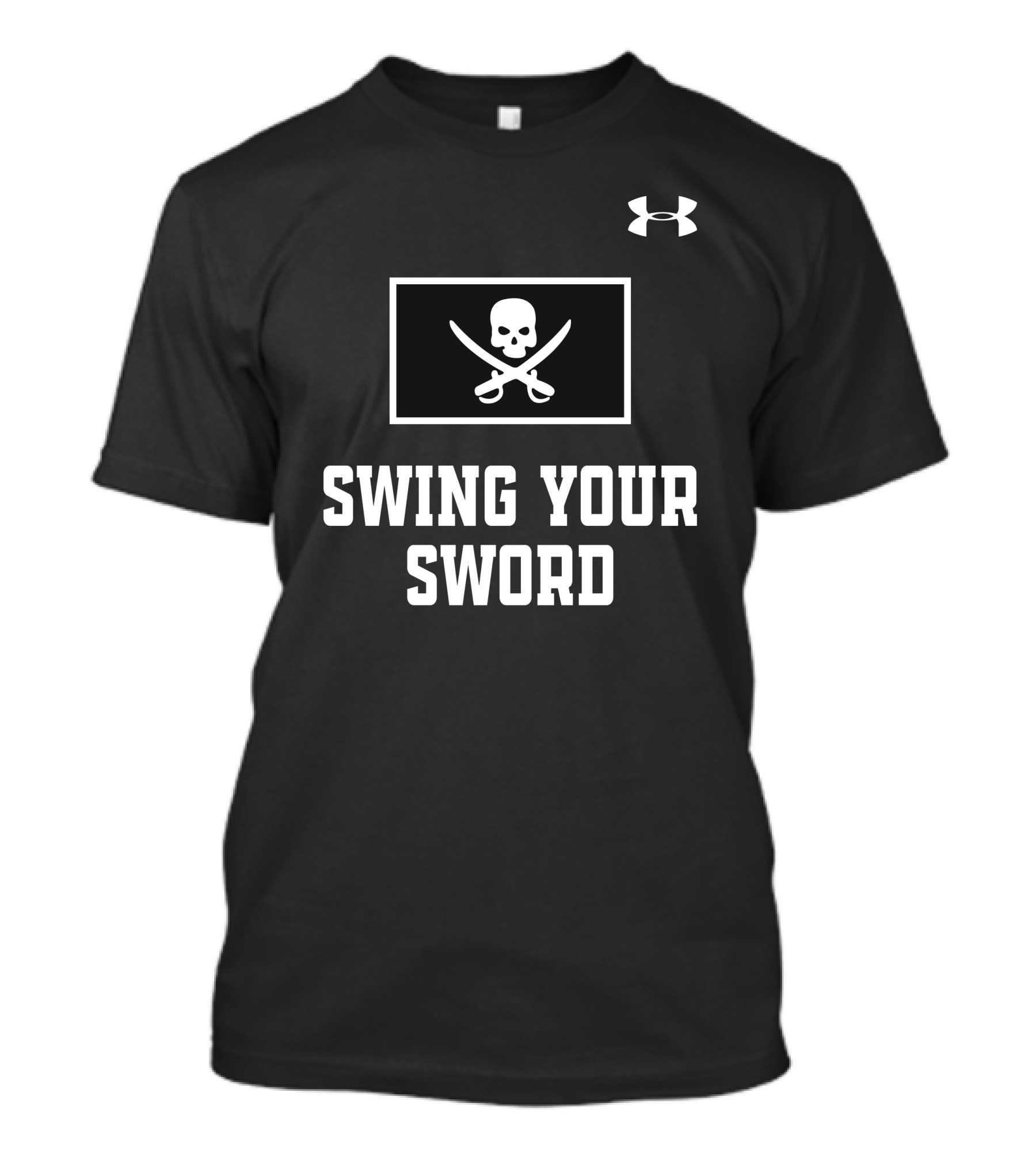 Under Armour Swing Your Sword Skull And Crossed Swords T-Shirt