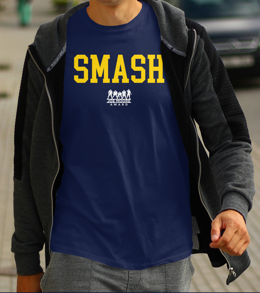 Michigan Football Smash Joe Moore Award T-Shirt