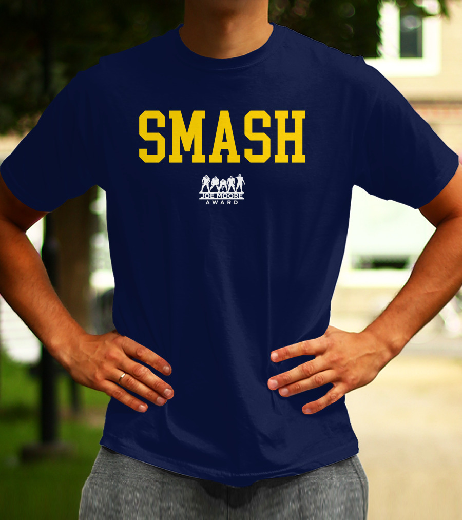 Michigan Football Smash Joe Moore Award T-Shirt