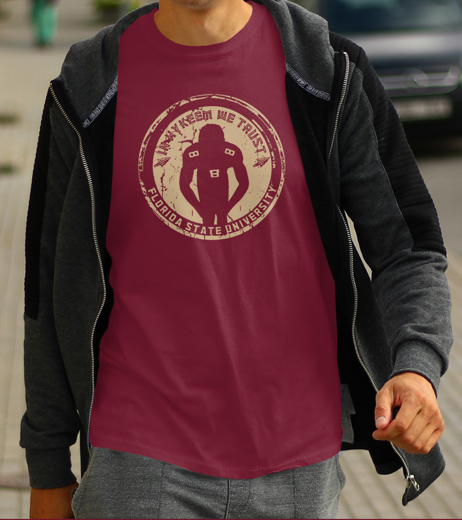 In Hykeem We Trust Football Silhouette Florida State University T-Shirt
