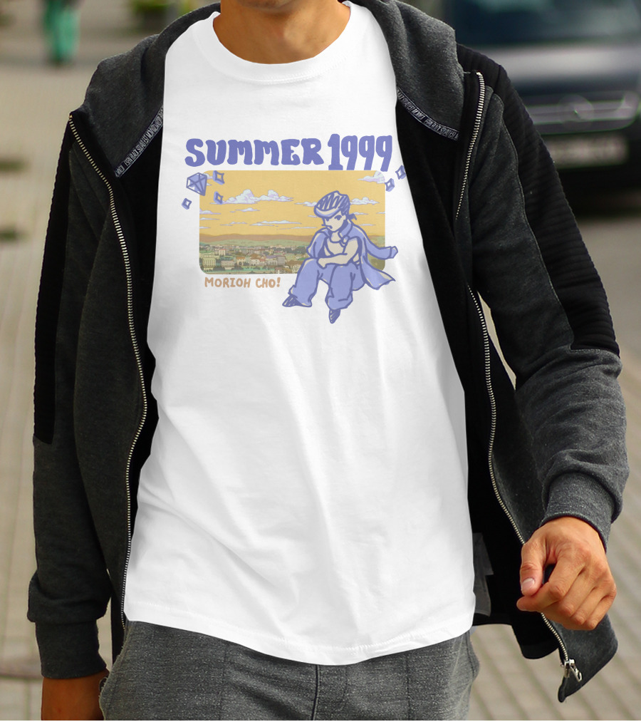 Summer 1999 Morioh Cho Diamond Cityscape With Character T-Shirt