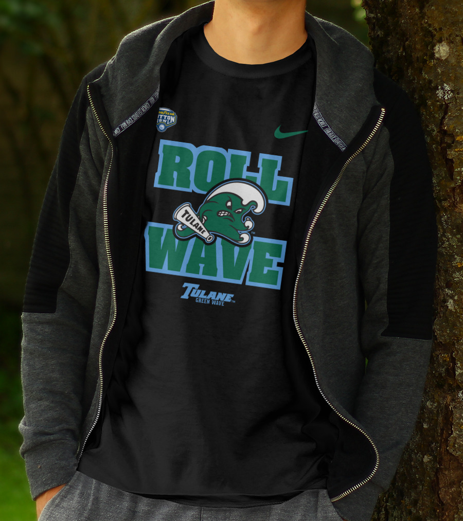 GoodYear Cotton Bowl Roll Wave Tulane Green Wave T-Shirt