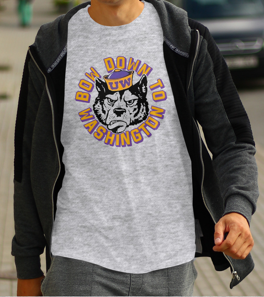 Bow Down To Washington UW Huskies T-Shirt